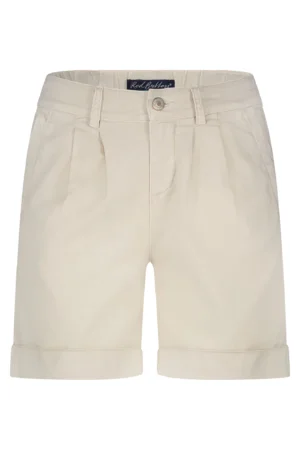 Szorty Cleo Cotton Linen Red Button – Pearl