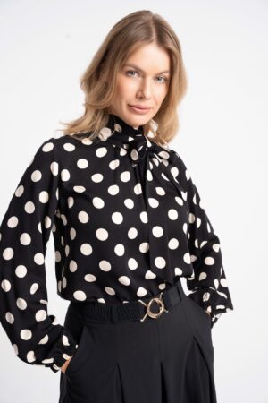 Bluzka Roma Black Dots AW26 Click Fashion