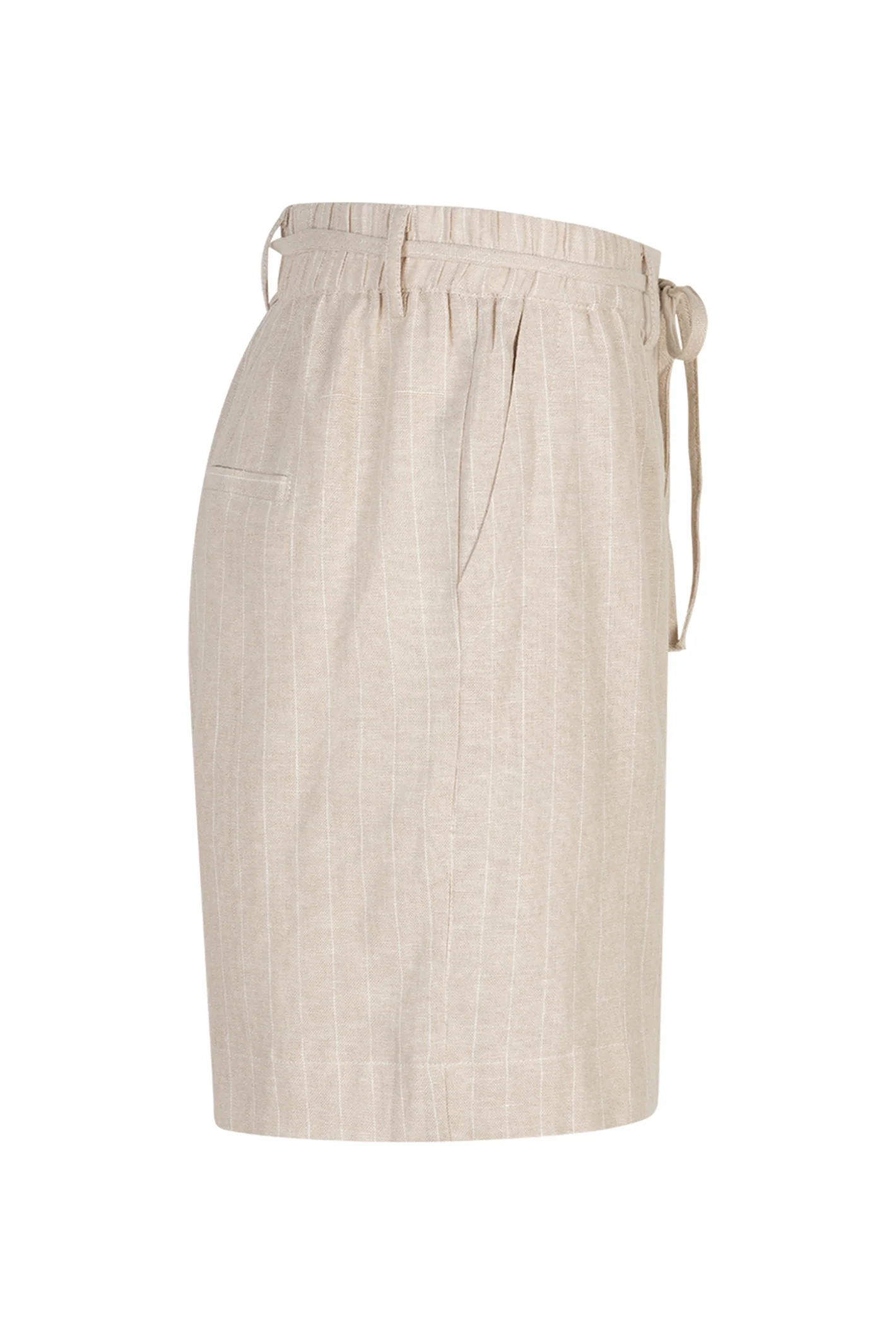 Szorty Red Button SRB4914 Cami Pinstripe– beżowe Pebble prążek - obrazek 4