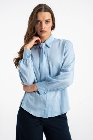 Bluzka Vera Light Blue AW26 Click Fashion